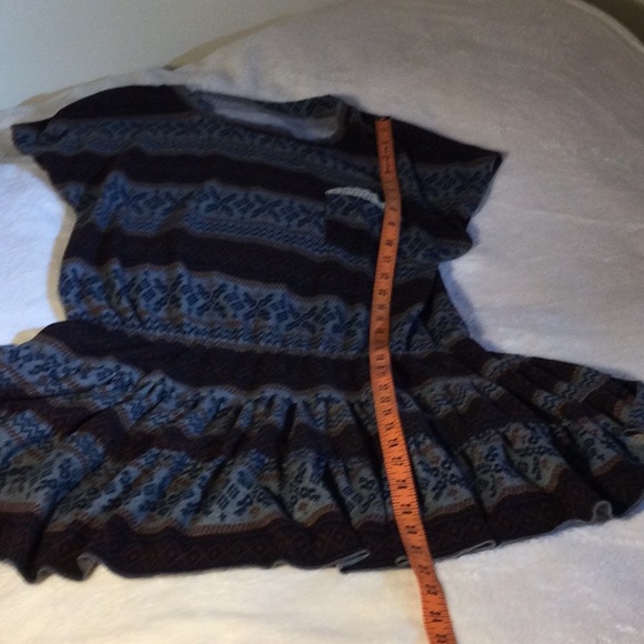 Multicolor micro fleece midi dress - Picture 6 of 9